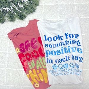 Shein oversized duo shirt combo Size: S (long)